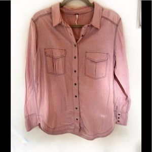 Free People button down shirt